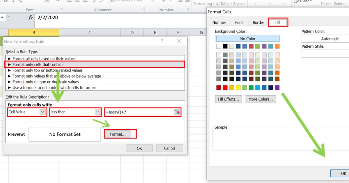 Hướng dẫn thiết lập cảnh báo ngày đến hạn trong Excel